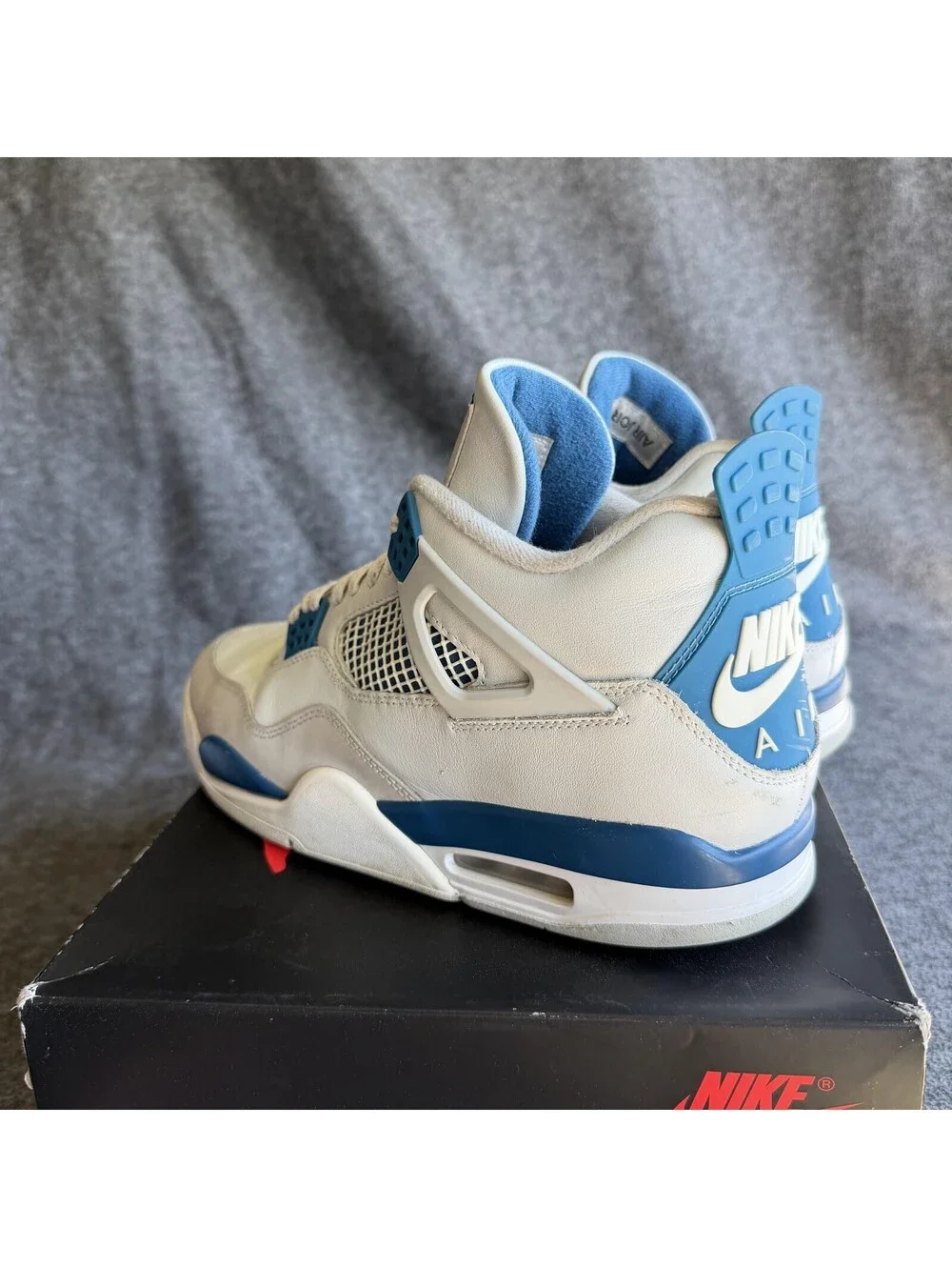 Jordan Air Jordan 4 Retro Shoes Mens Size 11 Military Blue Sneakers FV5029-141